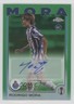 2024 Topps Chrome UEFA Club Competitions Green Refractor 75/99 Rodrigo Mora Auto