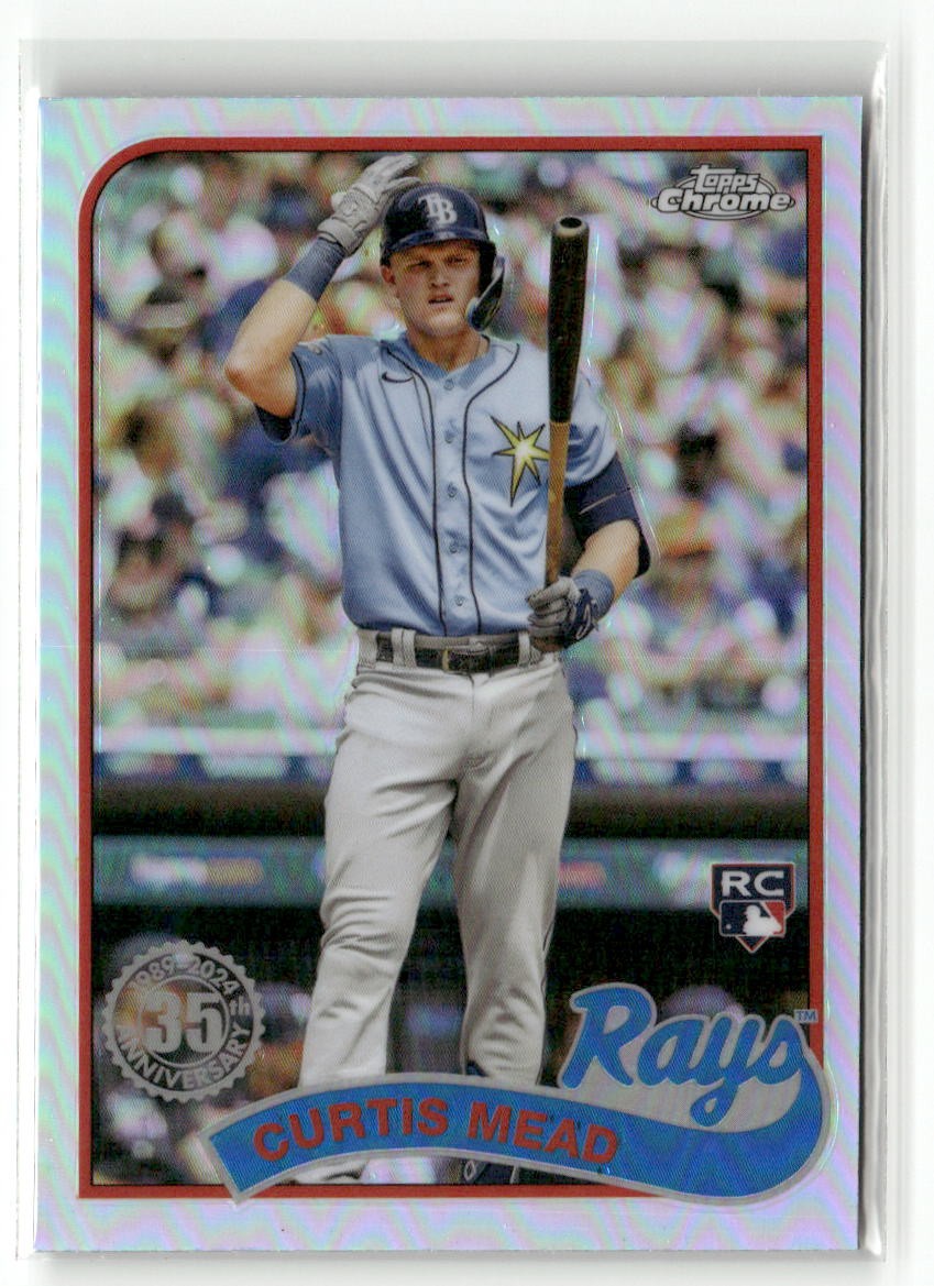 2024 Topps Chrome #89CB-20 Curtis Mead 1989 Topps 35th Anniversary RC ROOKIE