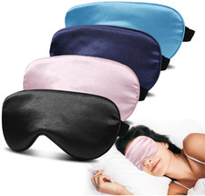 Double Sided Silk Sleep Eye Mask - Breathable & Light Blocking Sleeping Relax