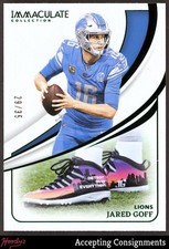 2024 Immaculate Collection Emerald #66 Jared Goff CLEAT 29/35 LIONS
