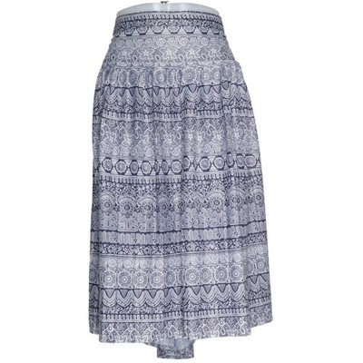 Bloch, Rock, Größe: 44, Blau/Weiß/Mehrfarbig, Polyester, Medaillon, Damen #ppB