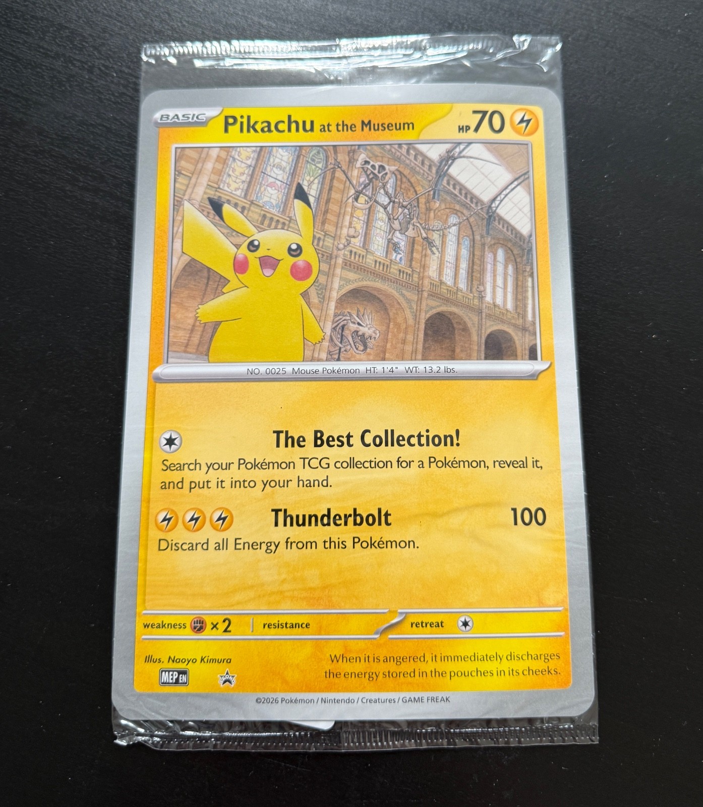 Pikachu At The Museum jumbo Pokemon TCG Card - sealed