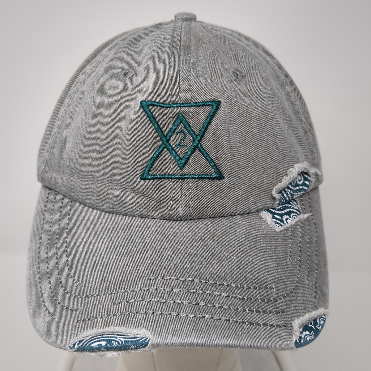 Soul2Soul Slideback Baseball Hat Gray One Size Adjustable Embroidered View 2