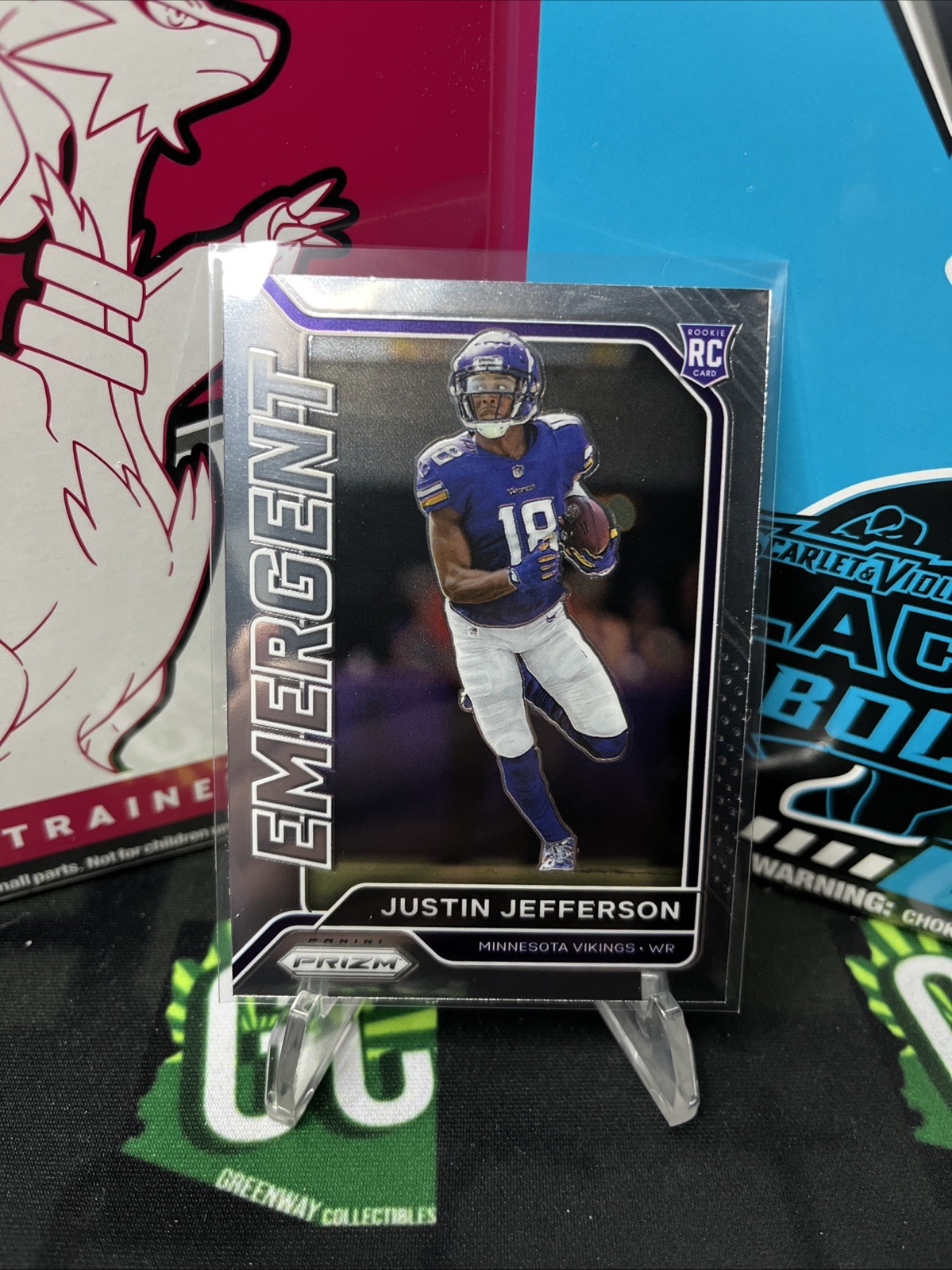 2020 Prizm Football Justin Jefferson Rookie Emergent #10