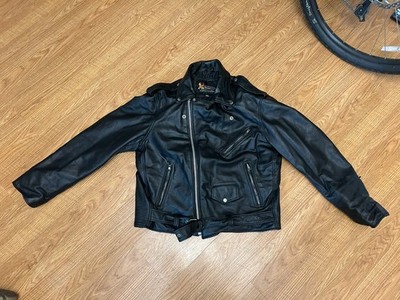Men's XElement Advanced Black Leather Motorcycle Jacket XXL