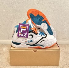 Fila KJ7 Kevin Johnson Phoenix Suns 2013 White/Orange/Scuba Blue Shoes Size 12