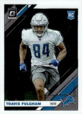 2019 DONRUSS OPTIC TRAVIS FULGHAM RC #144 RC DETROIT LIONS 2258