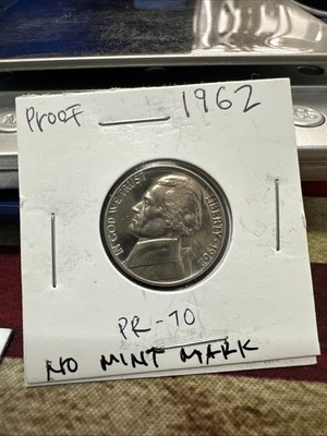 1962 Proof Nickel No Mint Mark  L@@K It s A Beauty PR70? Almost A Full Step 