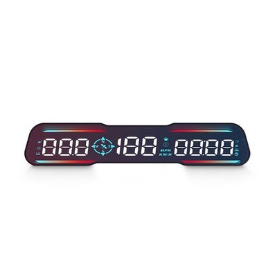 G19 Smart Car HUD Display Shows Speed, Time, Trip Distance Duration, Altitude...