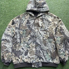 Vintage Swingster Realtree Camo Jacket Snap Button Garst USA Size 3XLT VTG