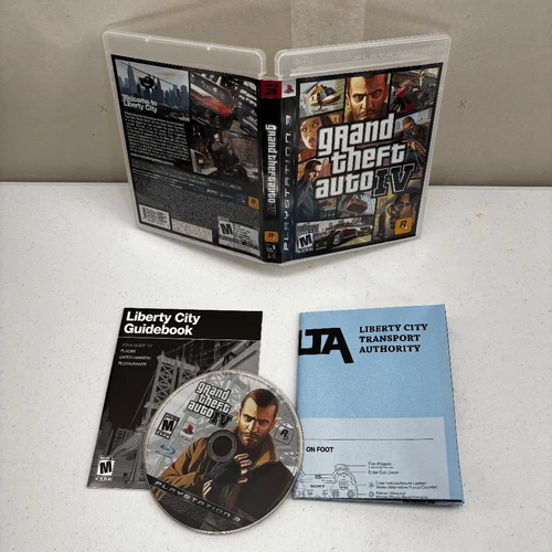 Refurbished Grand Theft Auto 4 PS3 PlayStation 3 Complete CIB + Map Excellent