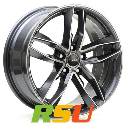 Avus Racing AF16 anthracite polished 9x20'' ET45 LK5 120 ML 65.1 Alufelgen 20 ...