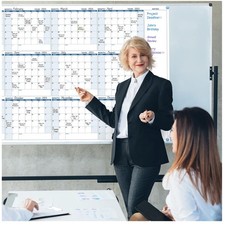 Large Dry Erase Wall Calendar - 37" x 57.9" 12- Planner