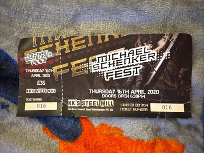 Michael Schenker Fest concert - TICKET - April 16, 2020 - Wolverhampton, UK