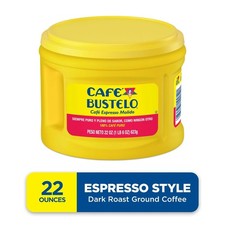 Cafe Bustelo Espresso Ground Coffee, Dark Roast, 22 oz Canister. 10.88 per pound