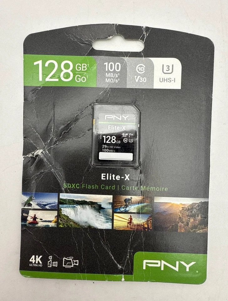 PNY Elite X 128GB microSDXC UHS I U3 V30 A1 Memory Card with SD Adapter Class 10 - Image 4 of 4