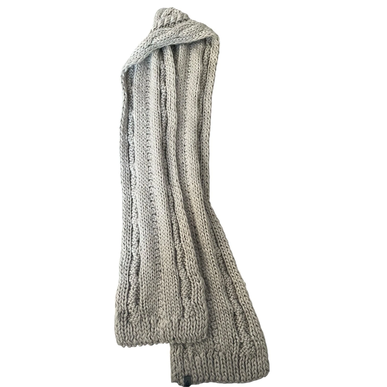 The North Face Womens Gray Chunky Knit Wool Cozy Rectangle Scarf OS
Opens in a new window or tab