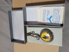 Majesti Quartz Pocket Watch w Chain Phillip Crowe Birds Box Papers *WORKING — photo 4