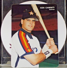 1993 MOTHER'S COOKIES Houston Astros Baseball Card # 9 of 28 *** KEN CAMINITI