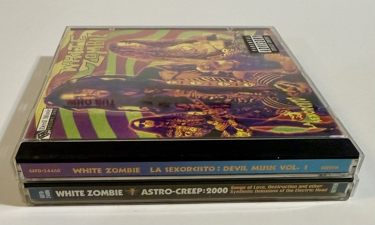 White Zombie 2 CD Lot La Sexorcisto Devil Music Astro Creep 2000
