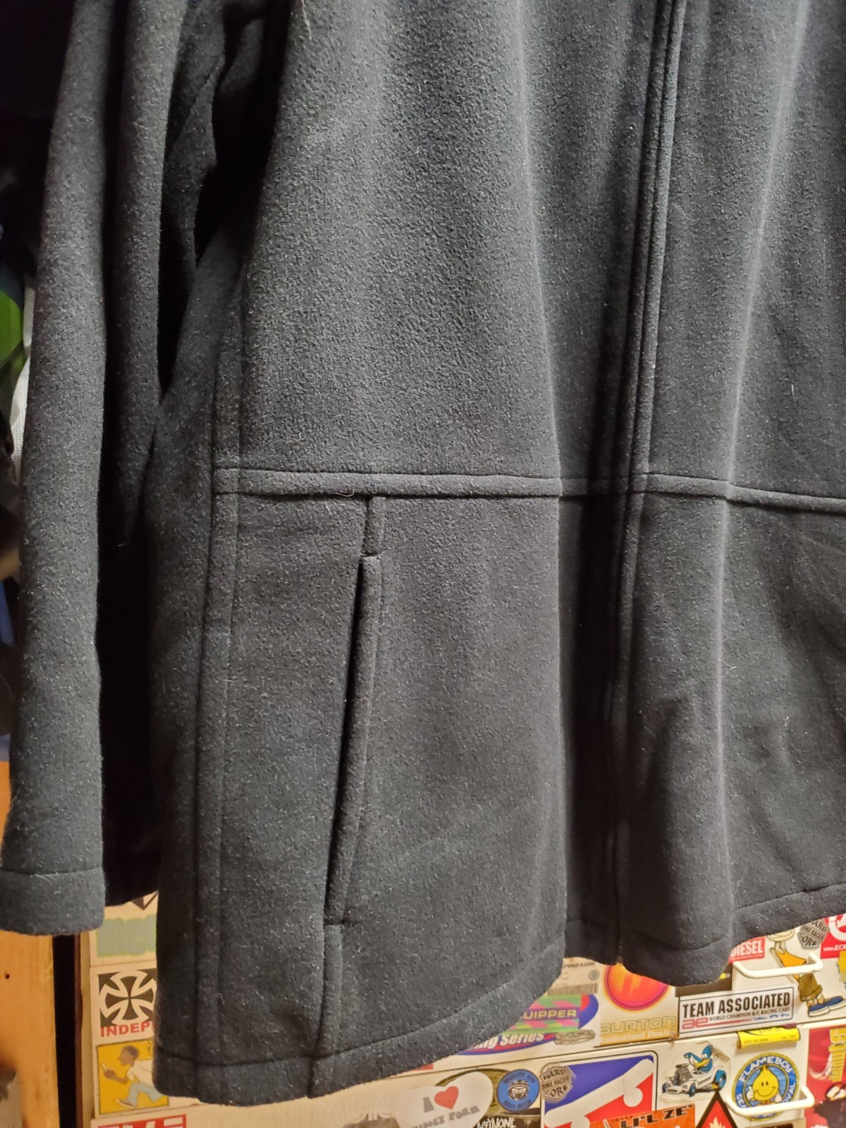 MILLENIUM COLLECTION Cashmere Wool Bomber Black I… - image 4