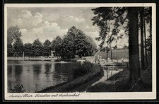 Ansichtskarte Auma / Thür., Kesselsee mit So...