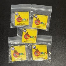 100pc Tag Bags Tag Protectors for Beanie Babies Clear Plastic NEW