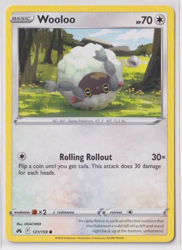 Pokemon Crown Zenith - 121/159 Wooloo