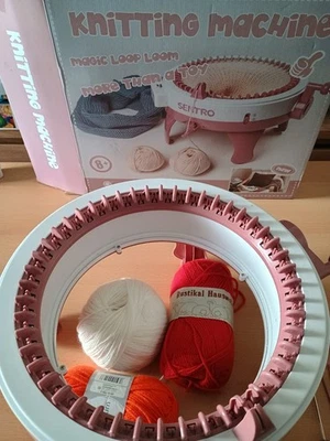 Knitting Maschine Strickmaschine Stricken Wolle - Bild 1 von 2