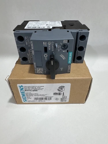 NEW SIEMENS 3RV2011-0FA10 .35-.5A AMP MANUAL MOTOR STARTER CIRCUIT BREAKER