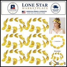3 pcs Elegant Gold Leaf Wreath Headband - Perfect Greek Roman Costume Accessory