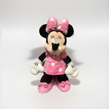 DISNEY MINI MOUSE PLUSH Pink Dress with White Polka Dots Stuffed Animal