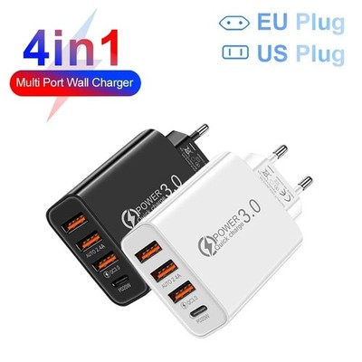 20W USB C Wall Charger Multi Port PD Fast Charge Adapter iPhone Samsung Plus