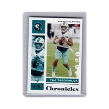 Tua Tagovailoa Rookie 2020 Panini Chronicles #60 Miami Dolphins Football Card NM. rookie card picture