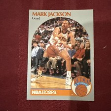 MENENDEZ BROTHERS ROOKIE CARD MARK JACKSON 1990-91 Hoops Basketball Card #205 MT. rookie card picture
