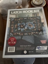 Classic Roses  R902 Latch Hook Kit National Yarn Crafts 24 x 36 inch New