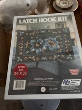 Classic Roses # R902 Latch Hook Kit National Yarn Crafts 24 x 36 inch New
