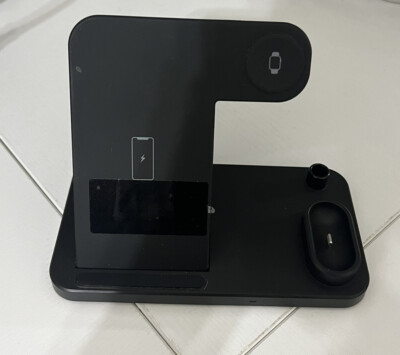 4 in 1 15W Qi Fast Wireless Charger Dock For Apple Watch, iPhone, AirPod, Pen