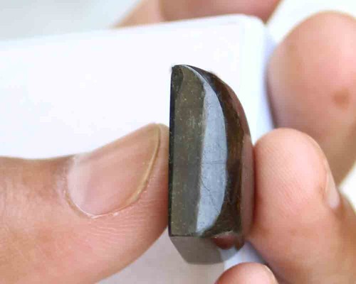 Gemas cuadradas cabujón esmeralda natural de Zambia 56,70 quilates 22,5 mm para pandant - Imagen 2 de 4