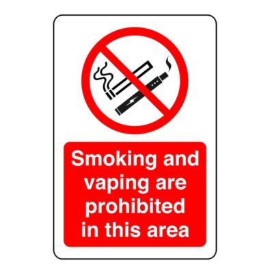 Rauchen und Dampfen sind in diesem Bereich verboten Schild - PVC, Sticker oder Diabond