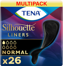 TENA Silhouette Noir Liner Normal - 6 Packs of 26 - Multi Pack