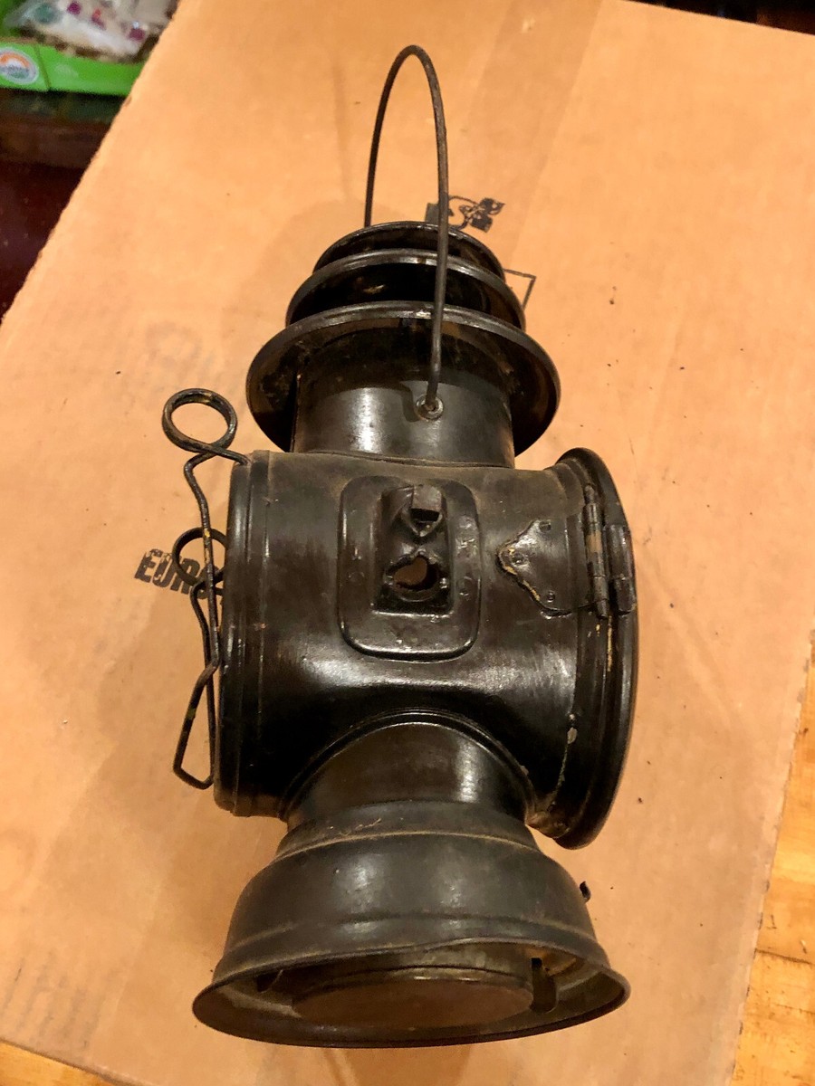 Antique Dietz Union Kerosene Driving Lamp Lantern - Circa