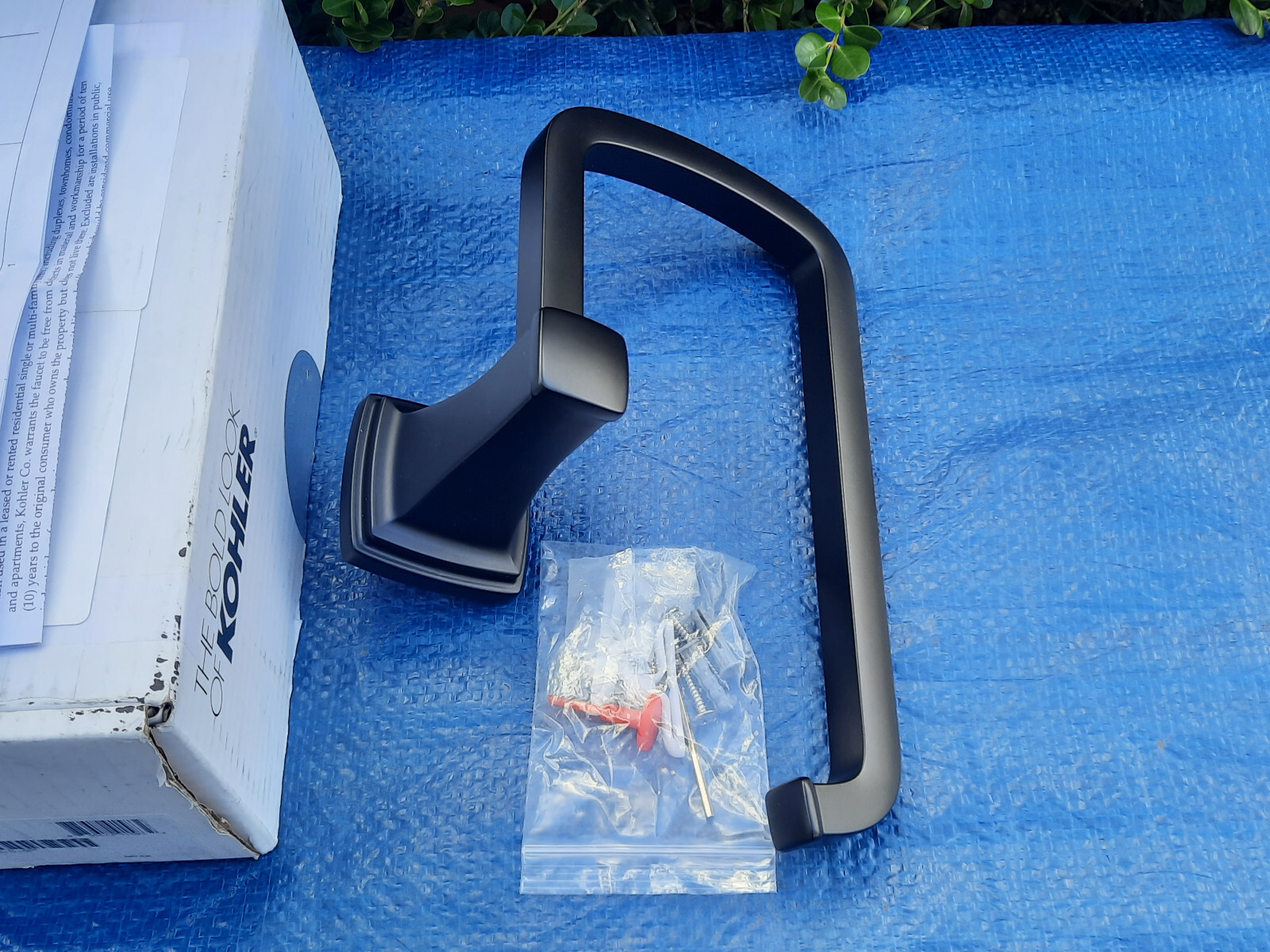 Kohler Riff 10" Wall Mounted Towel Ring K27412BL eBay