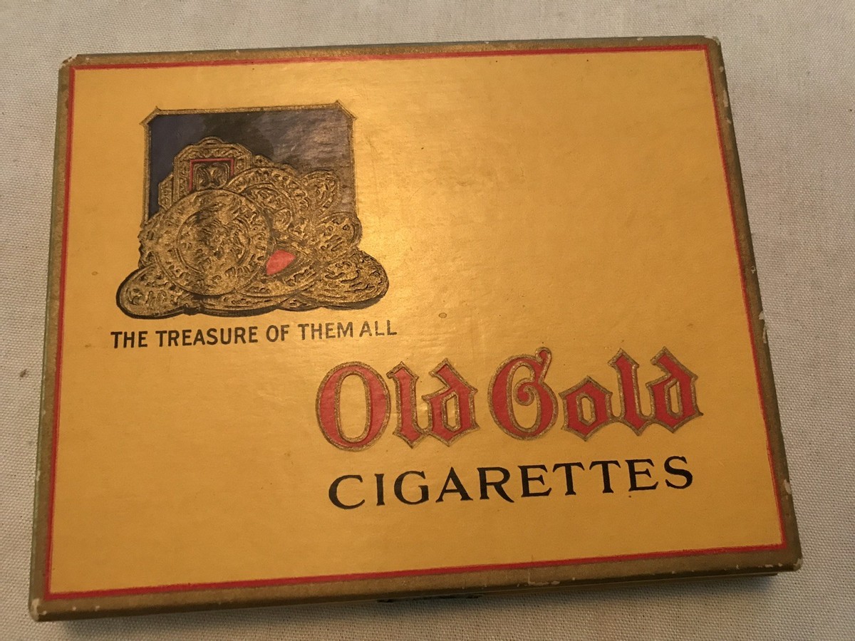 Old Gold RARE CARDBOARD Vintage Flat 50 Cigarette Box