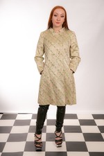 60s Vintage Cream Gold Lurex Embroidered A Mansfield Original Evening Jacket