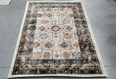 IVORY / BROWN 4' X 6' Back Stain Rug, Reduced Price 1172709675 BIJ653A-4