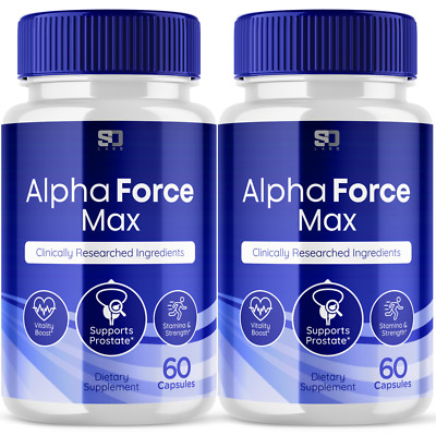 Alpha Force Max Pills - Enhances Energy, Vitality & Stamina - 2 Pack