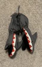 Cat & Jack Infant Boys Gray Shark Winter Insulated Mittens Size 12-24M