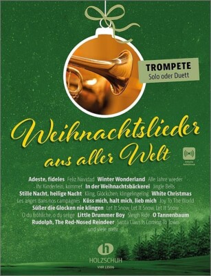 Musiknoten: 31 beliebte, Weihnachtslieder als Solo o. Duett für 1 o. 2 Trompeten