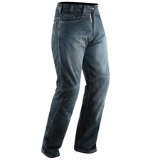Jeans Moto Pantaloni Protecioni Omologate CE Ginocchia Rinforzi Fianchi Blu